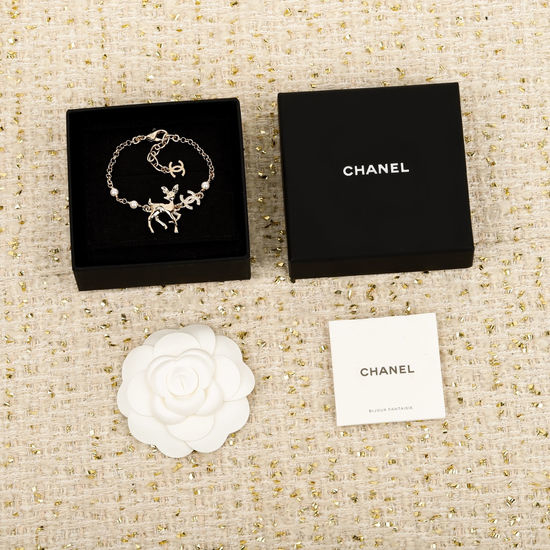 Chanel Charming Deer Pearl Bracelet