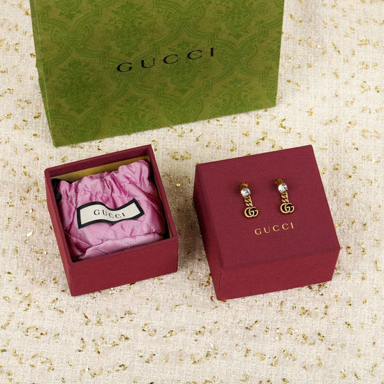 Gucci Classic Double G Pearl Earrings