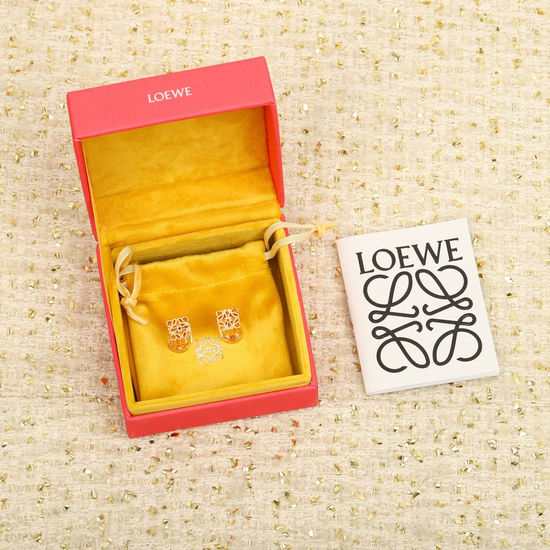 Loewe Twisted Geometric Drop Earrings