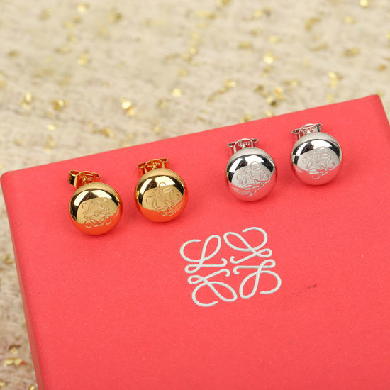 Loewe Minimalist Gold Bean Vintage Earrings