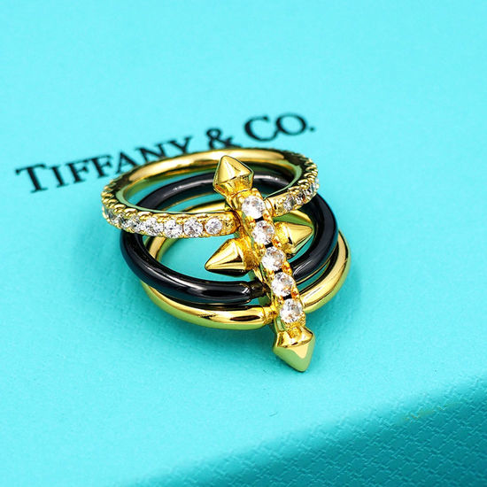 Tiffany & Co. Two Tone Multi Band Ring