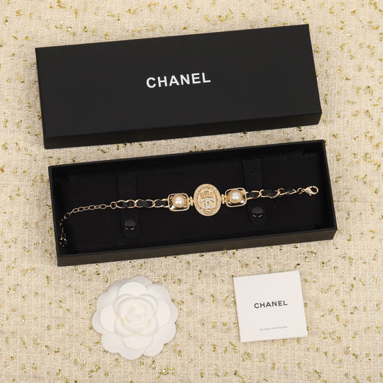 Chanel Delicate Lambskin Castle Bracelet