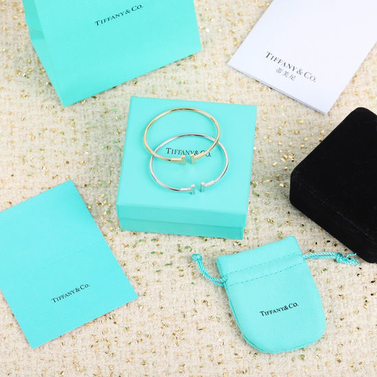 Tiffany & Co. Diamond-Free Double T Shape Bangle