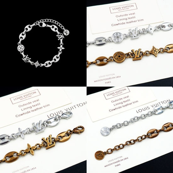 Louis Vuitton LV Vintage Chain Bracelet Nautical Style