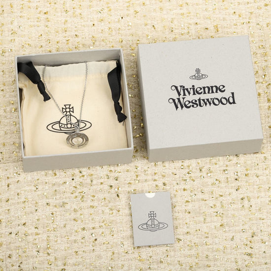 Vivienne Westhood Reversible Enamel Pearl Clasp Necklace