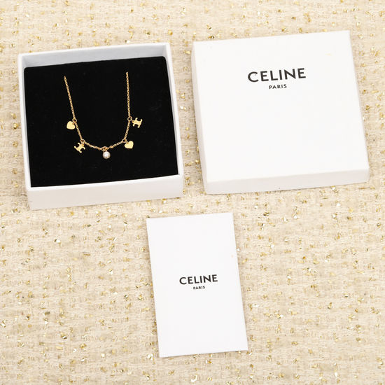 Celine Classic Enamel Necklace for Everyday Outfits