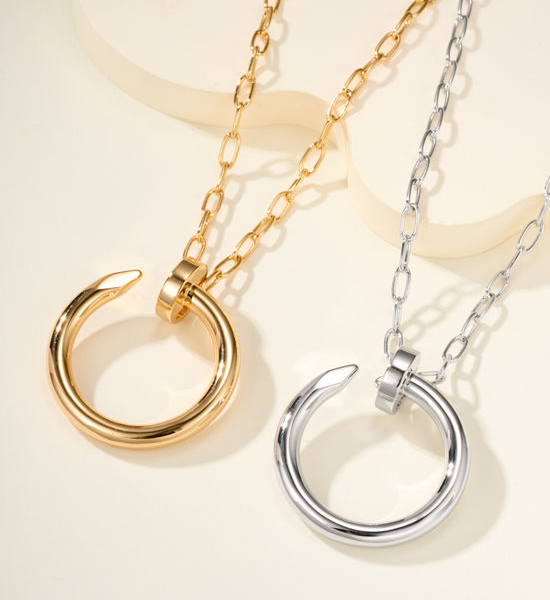 Cartier Oversized Classic Nail Design Necklace