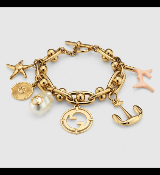 Gucci Nautical Shell Charm Bracelet