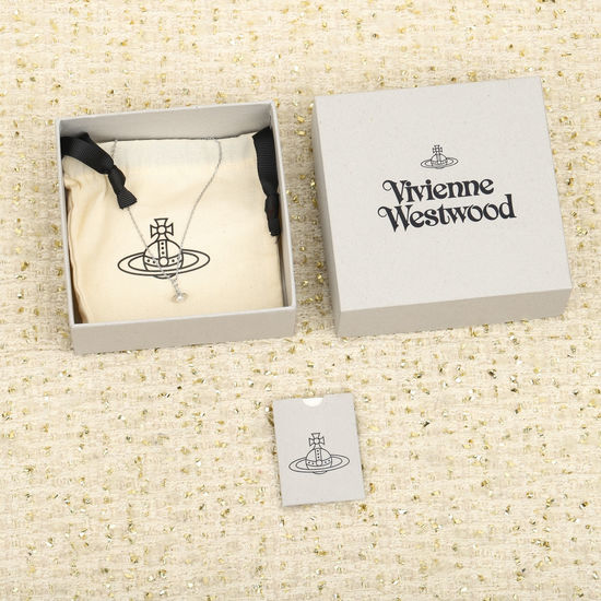 Vivienne Westhood Mini Three-dimensional Saturn Pearl Necklace