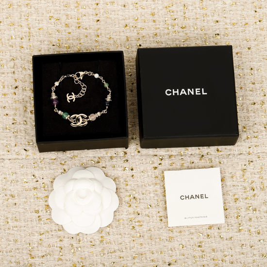 Chanel Multi Gemstone Elegant Decorative Bracelet