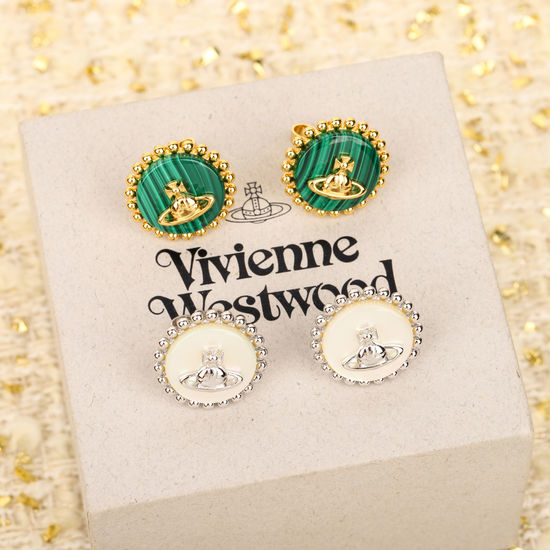 Vivienne Westhood Saturn Shape Stud Earrings