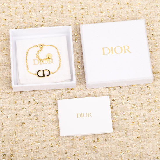 Christian Dior CD Adjustable Glue Drip Charm Bracelet