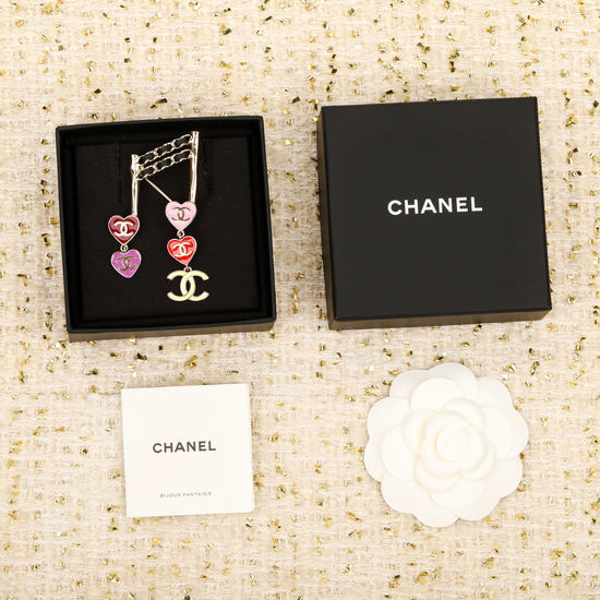 Christian Dior CD Multi-Heart Decorative Brooch