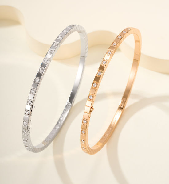 Chopard Diamond Inlaid Thin Bangle