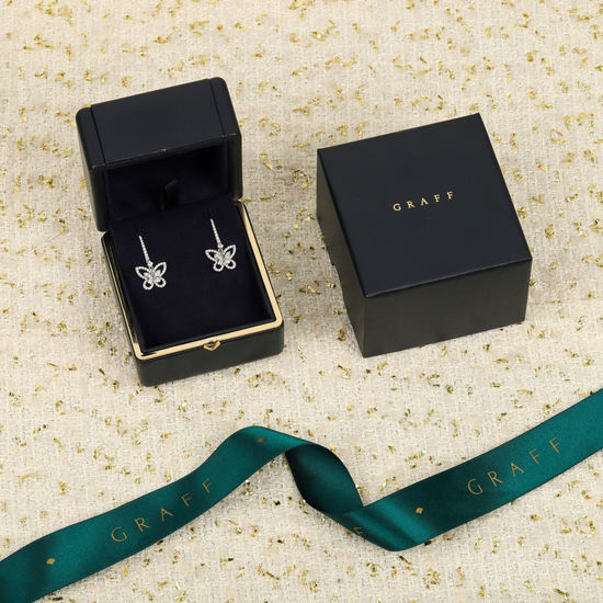 Polo Ralph Lauren Phantom Butterfly Full Diamond Drop Earrings