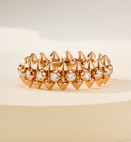 Christian Dior CD Clash Series Rivet Turning Ring