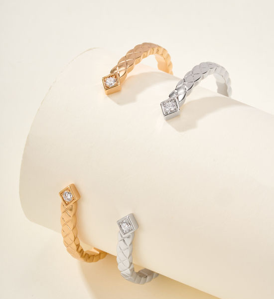 Chanel Quilted Pattern Exquisite Bangle