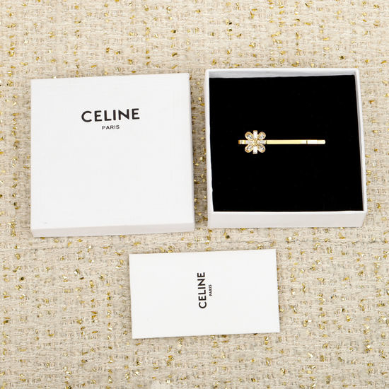 Celine Rhinestone Triumphal Arch Hair Clip