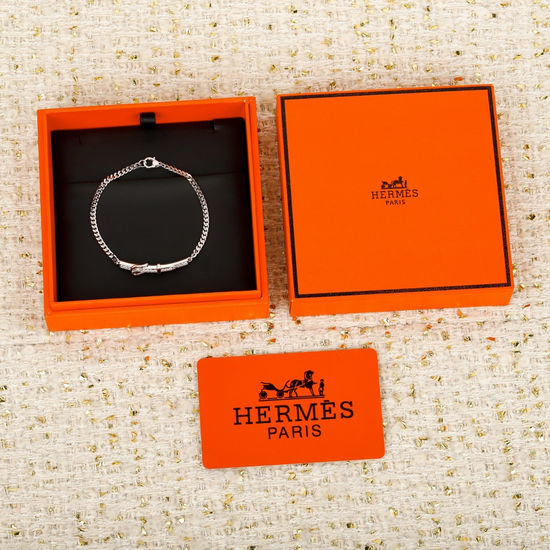 Hermes Classic Logo Charm Bracelet