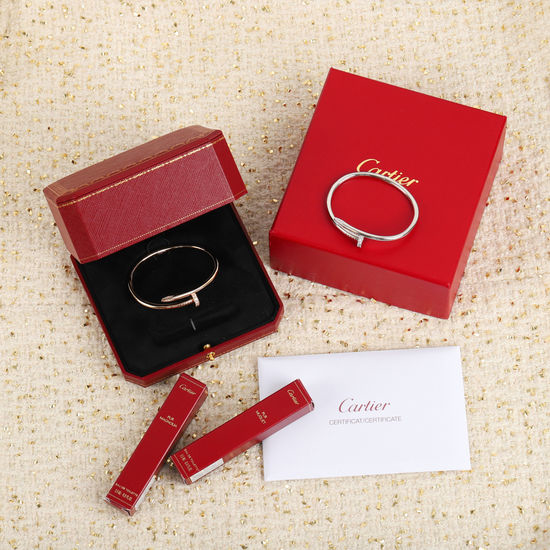 Cartier Diamond Studded Nail Cuff Bangle