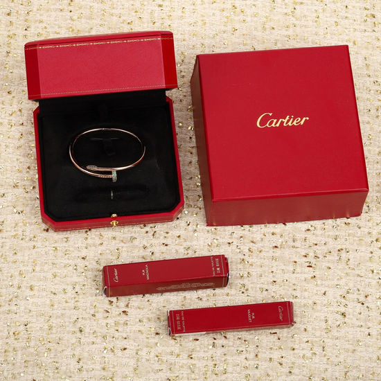 Cartier Classic Diamond Studded Nail Bracelet