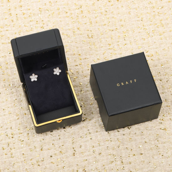 Graff Elegant Flower Shaped Diamond Earrings