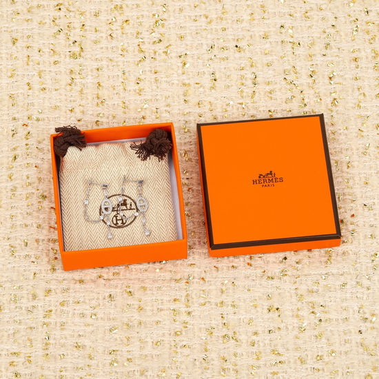 Hermes Pig Nose Earrings 925 Silver Fine Jewelry