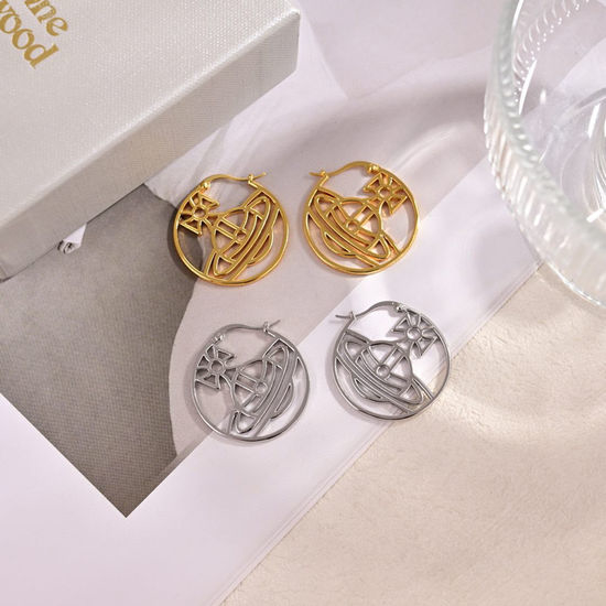 Vivienne Westhood Graceful Elegant Drop Earrings