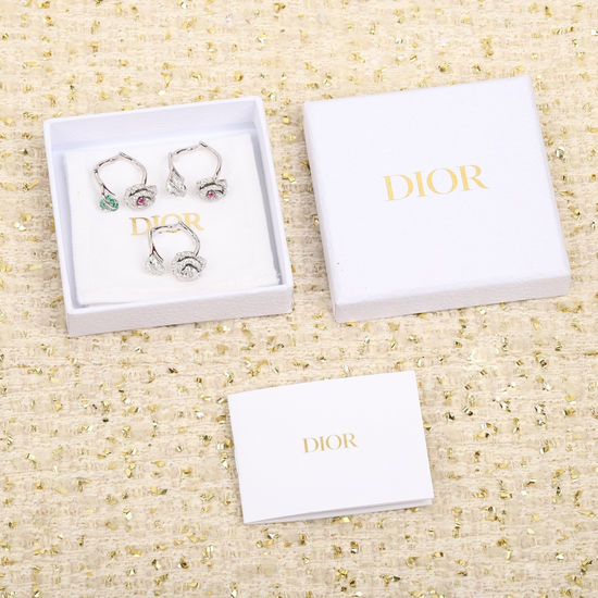 Christian Dior CD Vintage Rose Handcrafted Silver Ring
