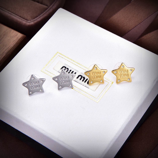 Miu Miu Five Pointed Star Earrings