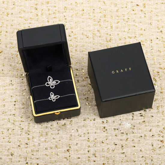 Graff Crystal Butterfly Silver Bracelet