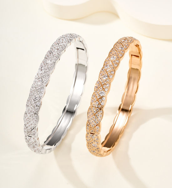 Chanel Full Diamond Pattern Ring Fine Jewelry