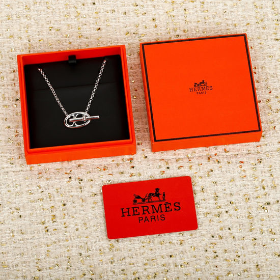 Hermes Classic Minimalist Pig Nose Shape Necklace