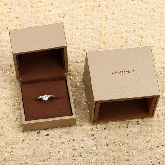 CHAUMET Cushion Cut Diamond Floral Ring