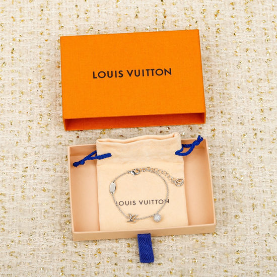 Louis Vuitton LV Monogram Pattern Diamond Ball Bracelet