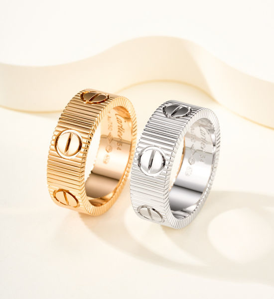 Cartier Classic Striped Simple Fashion Ring