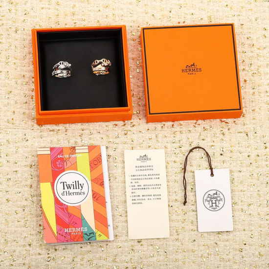 Hermes Classic Signature Simple Alloy Band Ring