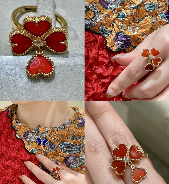 Van Cleef & Arpels VCA Carnelian Heart Ring