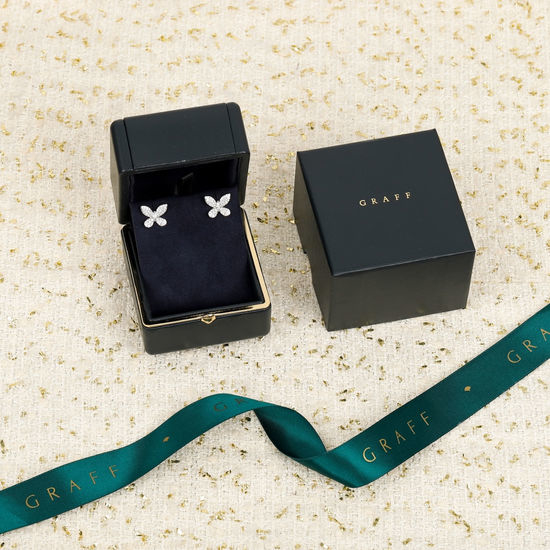 Fendi Delicate Diamond Inlaid Butterfly Earrings