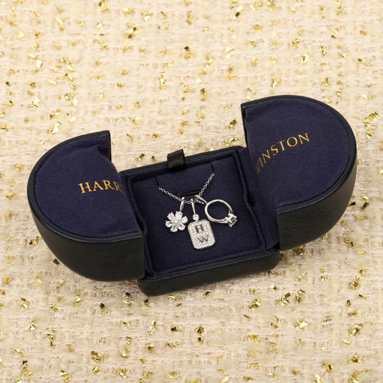 Harry Winston Classic Diamond Pendant Necklace