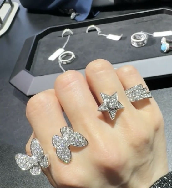 Van Cleef & Arpels VCA Full Diamond Butterfly Ring