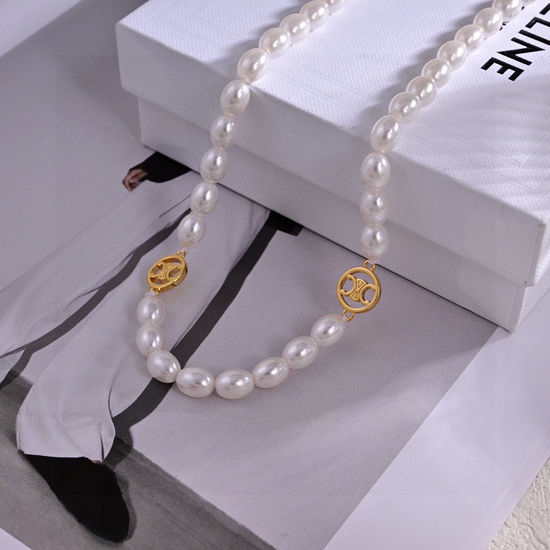 Celine Trendy Gold Pendant Necklace Fashion Jewelry