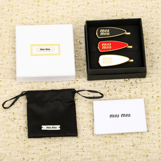 Miu Miu Elegant Sparkling Hair Clip