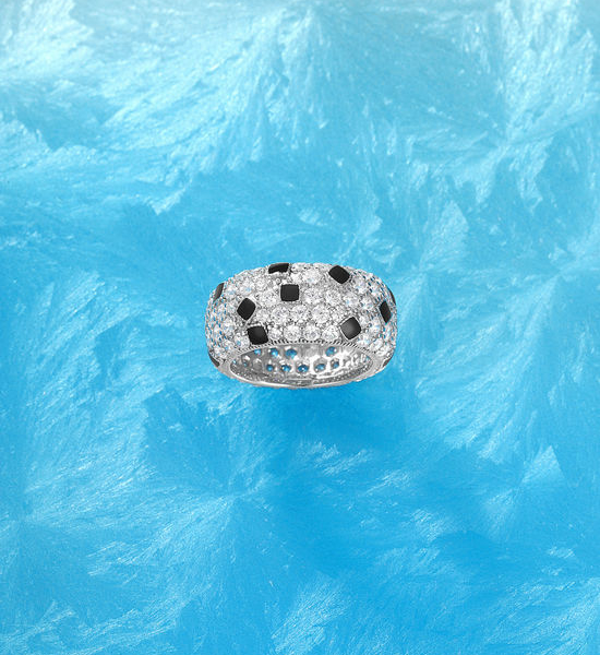 Cartier Sterling Silver Leopard CZ Ring