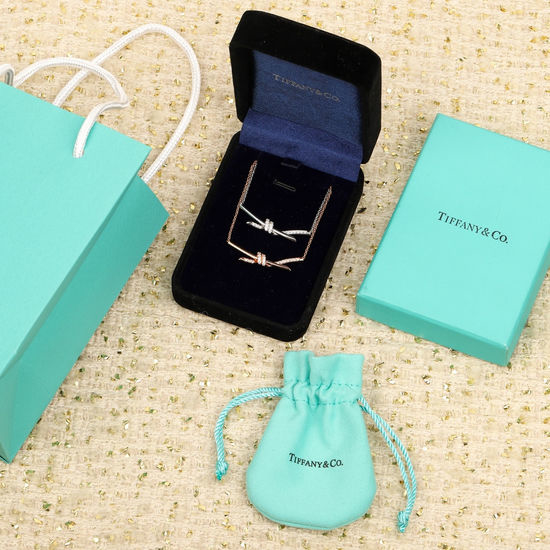 Tiffany & Co. Handcrafted Knot Silver Necklace