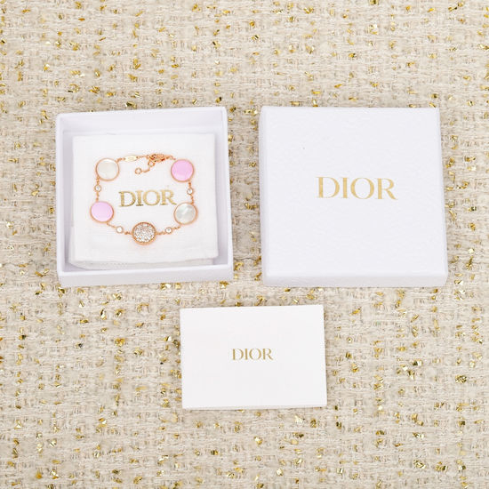 Christian Dior CD Eight-pointed Star Bracelet Thick Gold Plated