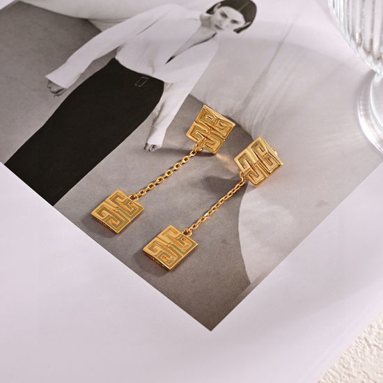 Givenchy Elegant Infinity Symbol Pendant Earrings