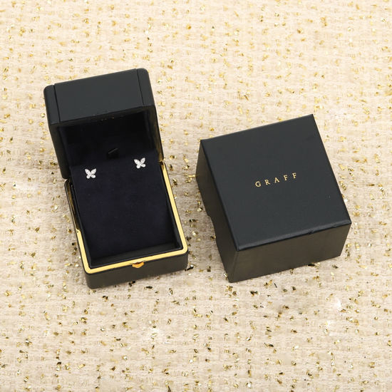 Graff Pave Diamond Butterfly Earrings Elegant Design