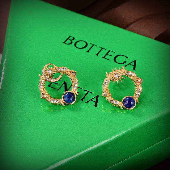 Bottega Veneta BV Unique Personality Statement Moon Star Earrings