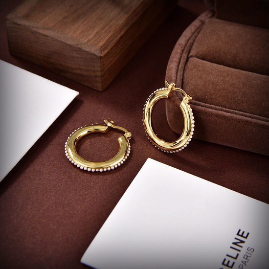 Celine Classic Fashion Gold Plated Earrings